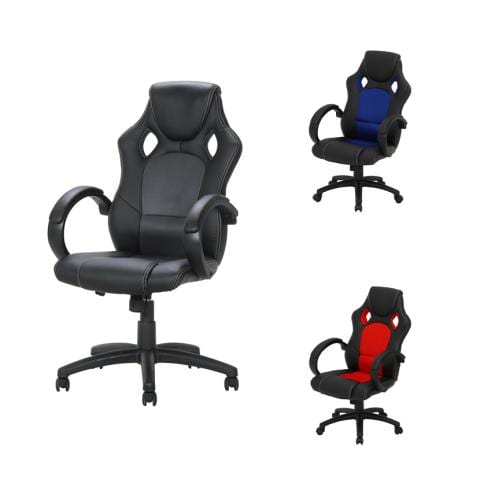 オフィスチェア ゲーミングチェア 合成皮革 メッシュ テレワーク バケットシート 幅630 奥行710 高さ1060 1160mmの通販 送料無料 オフィスコム