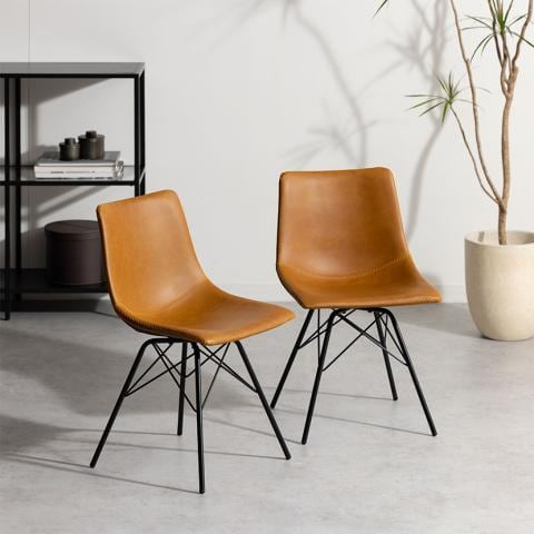 ヨッティー様リクエスト品 2脚 ダイニング チェア イス レザー　食卓 スタッキ ヨッティー様リクエスト品 2脚 ダイニング チェア イス レザー