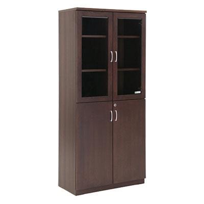 送料無料】 【日本製】大川家具 役員用両開き書庫 役員用家具 幅805