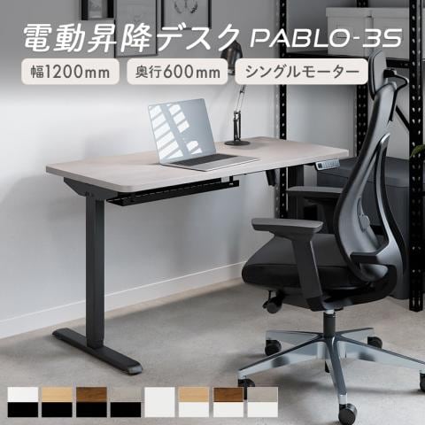 送料無料】 昇降デスク 電動 幅120cm 奥行60cm 耐荷重80kg メモリー
