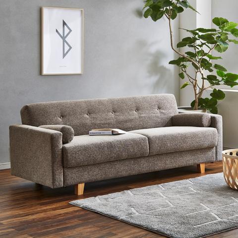 収納付きソファベッド　2-3人掛け　グリーン 楽天市場】ソファベッド ソファ ソファー ソファーベッド 2P 3P