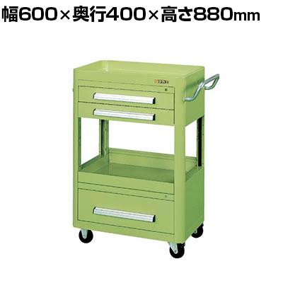 送料無料】 サカエ エースワゴン 天板皿型 幅600×奥行400×高さ880mm A
