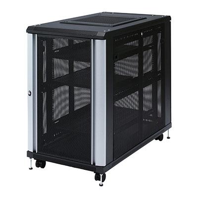 送料無料】 19インチマウントサーバーラック(18U) W600×D1100×H990mmの