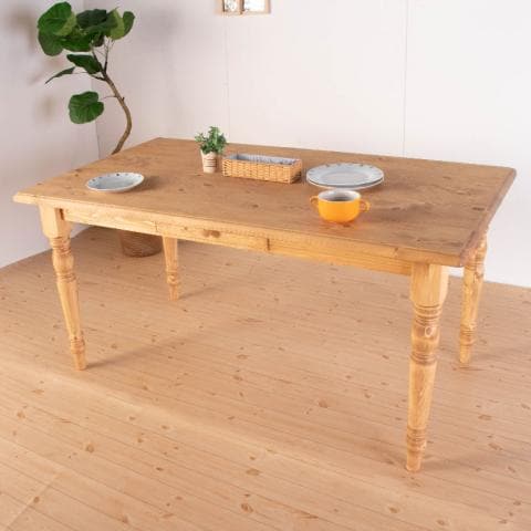送料無料】 カントリーダイニングテーブル ナチュラル 北欧パイン材