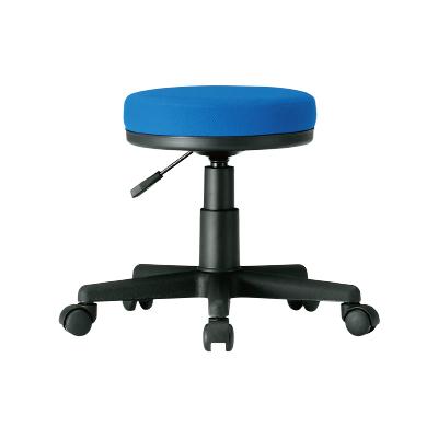 送料無料】 会議椅子 丸椅子 作業チェア ワークチェア 布張り ブルー