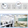 抜け止めシャッタータップ 電源タップ マグネットタップ テーブルタップ 延長コード 3m 2Pプラグ 7個口 7個口スイッチ連動 ホコリ防止 雷ガード TAP-F37SH-3ZS-4