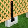 ラティス・フェンス固定金具120mmブロック用 連結用6個入り S-BF4512J-6P 連結金具 DIY 設置 取付金具 庭 柵 ブロック 園芸 ガーデニング-1