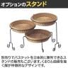 PP製丸型バスケット 3個入り 水洗い可能 収納カゴ 丸型 ラウンド 業務用 店頭用 店舗什器 陳列什器 レジ前 雑貨 食料品 おしゃれ 直径360×高さ60mm-5