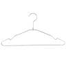 スチール製ハンガー 10本セット 衣料品用ハンガー 洋服用ハンガー 幅380mm シンプル 洋服掛け ディスプレイ 業務用 新生活 クローゼット収納 クローム-19