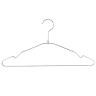 スチール製ハンガー 100本セット 衣料品用ハンガー 洋服用ハンガー 幅380mm シンプル 洋服掛け ディスプレイ 業務用 新生活 クローゼット収納 クローム-19