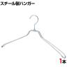 スチール製ハンガー 1本 衣料品用ハンガー 洋服用ハンガー 湾曲 幅420mm シンプル 洋服掛け ディスプレイ 業務用 新生活 クローゼット収納 クローム