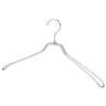 スチール製ハンガー 50本セット 衣料品用ハンガー 洋服用ハンガー 湾曲 幅420mm シンプル 洋服掛け ディスプレイ 業務用 新生活 クローゼット収納 クローム-19