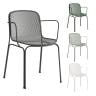 アダル ADAL ヴィラ アーム付き ミーティングチェア ダイニング スタッキング可能 屋外 アウトドア ガーデンチェア スチール製 幅580×奥行540×高さ770mm