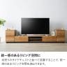 テレビ台 アルク 引出し付き 配線穴付き 木製 収納 大型 テレビボード ローボード オープン収納 高耐荷重仕様 棚板可動 TV台 幅1760×奥行390×高さ288mm モデルルーム 住宅展示場-12