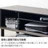 テレビ台 脚付き 木製 収納家具 TVボード AV収納 ローボード 可動棚 電源タップ収納 お掃除ロボット可 ブラック脚 幅1370×奥行390×高さ412mm  モデルルーム 住宅展示場-7