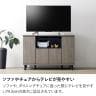 キャビネット 木製 脚付き テレビ台 ハイタイプ 収納 大容量 サイドボード 扉付き 収納 大容量 お掃除ロボット可 モダン 寝室 幅1110×奥行390×高さ742mm モデルルーム 住宅展示場-13