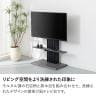 壁掛け テレビ台 壁寄せ テレビスタンド 特大 棚付き 配線収納 ハイタイプ 40型～65型対応 TVスタンド 省スペース セラミック柄 幅1000×奥行470×高さ1128mm-2