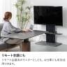 壁掛け テレビ台 壁寄せ テレビスタンド 特大 棚付き 配線収納 ハイタイプ 40型～65型対応 TVスタンド 省スペース セラミック柄 幅1000×奥行470×高さ1128mm-12