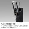 壁掛け テレビ台 壁寄せ テレビスタンド 特大 棚付き 配線収納 ハイタイプ 40型～65型対応 TVスタンド 省スペース セラミック柄 幅1000×奥行470×高さ1128mm-6