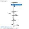 【追加/増設用】Work Plus JUNGLE-GYM SHELF ADDON ジャングルジムシェルフ 5段連結用 シェルフ 収納 キャビネット 幅400×奥行400×高さ2025mm-14