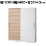 Work Plus 引違い収納庫 5段 FW CABINET 5 TIER 幅1200×奥行D400×高さ1940mm