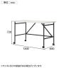 Work Plus キャスター付きデスク BW MOBILE DESK 幅1200×奥行600×720mm-9