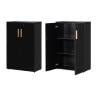 Work Plus JUNGLE-GYM SHELF LOWCABINET ジャングルジムシェルフキャビネット LOW キャビネット シェルフ 書棚 収納 幅800×奥行400×高さ1235mm-2