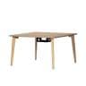 Work Plus HOUGAN DESK ホウガンデスク ミーティングテーブル 会議用テーブル 作業台 机 配線収納 木目脚 クランプ取り付け可能 幅1200×奥行1200×高さ720mm-5