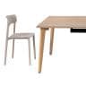 Work Plus HOUGAN DESK ホウガンデスク 2連 4人用 ミーティングテーブル 会議用テーブル 作業台 机 配線BOX 木目脚 クランプ取り付け可能 幅2400×奥行1200×高さ720mm-4