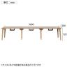 Work Plus HOUGAN DESK ホウガンデスク 3連 6人用 ミーティングテーブル 会議用テーブル 作業台 机 配線BOX 木目脚 クランプ取り付け可能 幅3600×奥行1200×高さ720mm-10