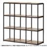 Work Plus×オフィスコム JUNGLE-GYM SHELF BOARD SET ジャングルジムシェルフセット ロッカーBOX付き 4列3段 シェルフ 棚 収納 幅1620×奥行400×高さ1235mm-19