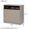 Work Plus NOMUSS TRASH BOX ゴミ箱収納用カウンター ゴミ箱 ダストボックス オフィス家具 木製 45L×3 幅1000×奥行500×高さ1000mm WorkPlus-11