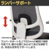 Work Plus SPIRO CHAIR オフィスチェア 事務椅子 ミーティングチェア メッシュ キャスター付き 背ロッキング ランバーサポート 肘なし WorkPlus-4