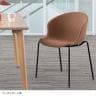 Work Plus DIMPLE CHAIR ミーティングチェア ラウンジチェア オフィスチェア デスクチェア ダイニングチェア 幅540×奥行560×高さ790mm WorkPlus-3