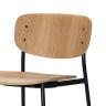 Work Plus MOKUIS COUNTER CHAIR 木製椅子 ダイニングチェア カウンターチェア ハイチェア ミーティングチェア 会議用椅子 背もたれ付き カフェ 飲食店 WorkPlus-4