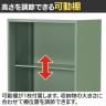 Work Plus FLEX-WIZ STORAGE オープンシェルフ 収納棚 キャビネット 本棚 オフィス収納 スチール 脚付き 木脚 幅800×奥行400×高さ1250mm WorkPlus-10