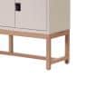 Work Plus FLEX-WIZ STORAGE 6ドアキャビネット 6人用 収納棚 パーソナルロッカー 個人ロッカー ダイヤル錠 木脚 幅1180×奥行400×高さ1250mm WorkPlus-10