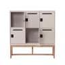 Work Plus FLEX-WIZ STORAGE 6ドアキャビネット 6人用 収納棚 パーソナルロッカー 個人ロッカー ダイヤル錠 木脚 幅1180×奥行400×高さ1250mm WorkPlus-7