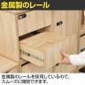 木製パーソナルロッカー 収納ボックス 引き出し付き ダイヤル錠 オールロック仕様 書類投函可能 SB960 幅400×奥行400×高さ400mm-11