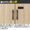 木製収納ロッカー ワイド 組立式 収納ボックス ダイヤルロック+マスターキー SB1200 幅800×奥行400×高さ800mm-10