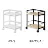 デスクワゴン デスクサイド 2段タイプ キャスター付 A4ファイル対応 シンプル 組み立て式 幅420×奥行260×高さ500mm-1