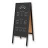 Asmix アスカ A型ブラックボード ポスタースタンド 両面 Lサイズ 折りたたみ可能 チョーク・マーカー・マグネット対応 幅450×奥行480×高さ1100mm BB045 ウェルカムボード 案内板スタンド インフォメーションスタンド-2