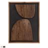 アートボード 天然木 木製 古材 パイン古材 立体 3D 長方形 モダン 北欧 絵 アートパネル フレーム 立て掛け 壁掛け 壁面 壁画 幅620×奥行40×高さ820mm