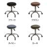 昇降スツール Sten 360度回転座面 キャスター付き PUレザー 幅510×奥行510×高さ435～580mm-1