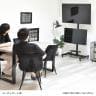 キャスター付きテレビスタンド 前面・背面デュアルTVスタンドDeux(ドゥー)ONTV0363-3