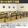 ベルク フェイクグリーン グリーンスタンド スリム2段タイプ BOXプランター デザインパーテーション 間仕切り 人工 造花 GR2266 幅900×奥行300×高さ950mm-3