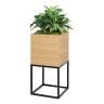 ベルク フェイクグリーン グリーンスタンド スタッキングプランター 2段タイプ BOXプランター アイアン風脚 人工 造花 GR2553 幅500×奥行500×高さ1100mm-19