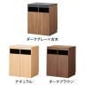 【アウトレット】ゴミ箱収納用カウンター 木製 幅796×奥行608×高さ950mm ダストボックス キッチンカウンター アジャスター付き 木目調 おしゃれ付加文字(カテゴリー)-1