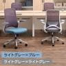 【在庫放出プライス】オフィスチェア DPチェア アームアップ ランバーサポート ロッキング メッシュチェア デスクチェア 肘付き 肘 跳ね上げ 背座一体ロッキング 事務椅子 ライトグレー×ライトグレー-1