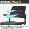 【2脚セット】ネスティングチェア 背ベンディング 座モールドウレタン キャスター付き 肘付 オフィスチェア ミーティングチェア スタッキングチェア RB-4AC-11